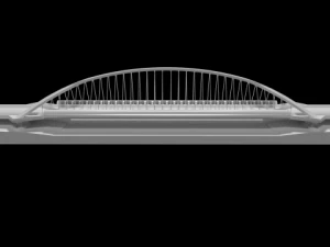 printable third millennium bridge form zaragoza 3D Print Model