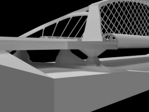 printable third millennium bridge form zaragoza 3D Print Model
