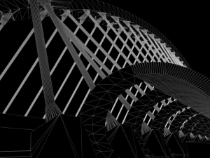 printable third millennium bridge form zaragoza 3D Print Model