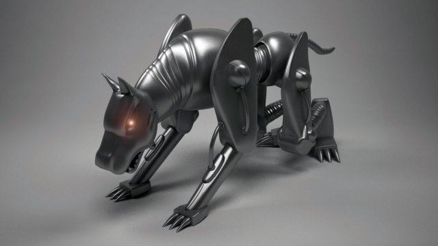 iron dog Modelo 3D .c4d .max .obj .3ds .fbx .stl .blend 