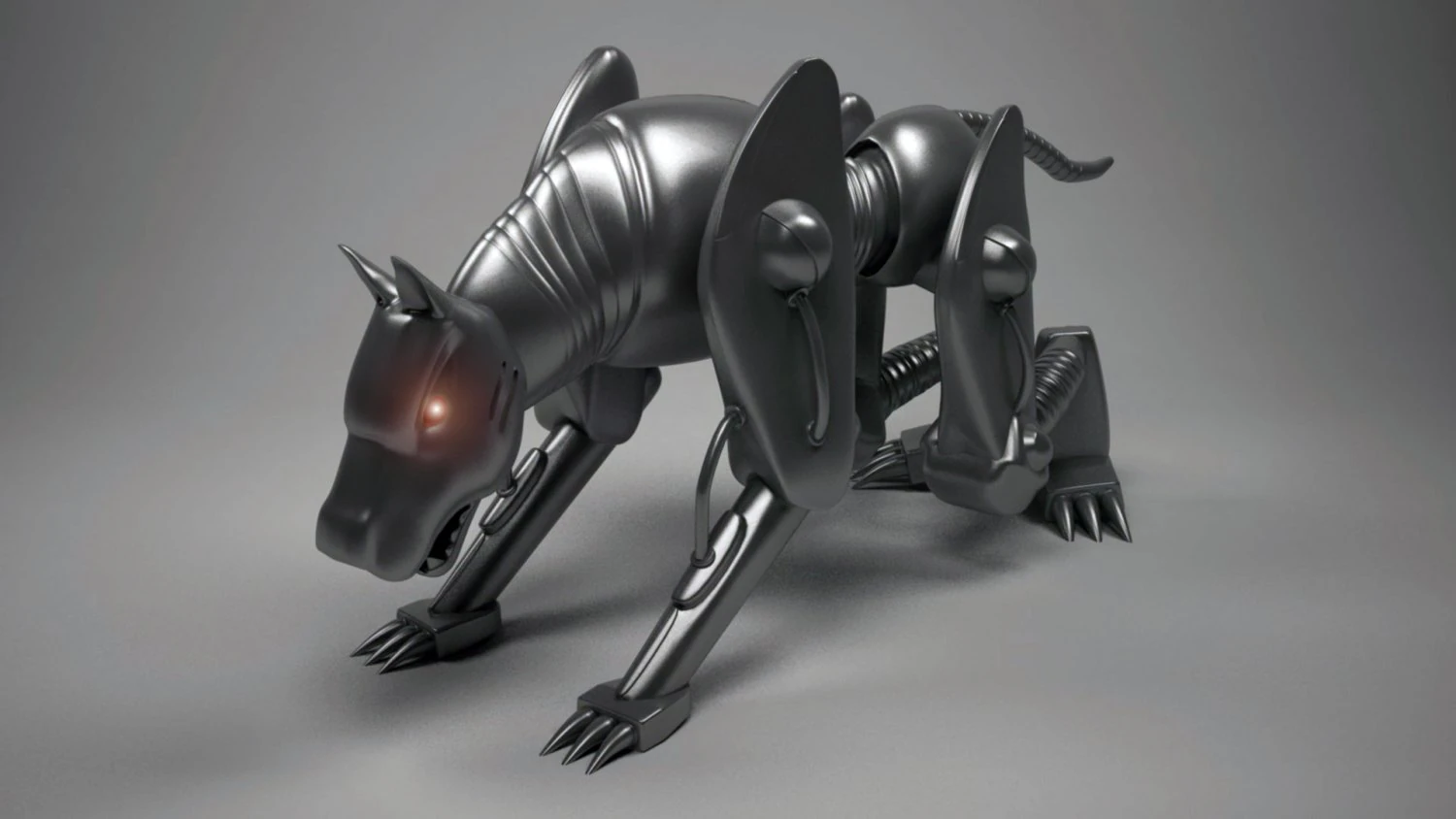 iron dog 3D Model .c4d .max .obj .3ds .fbx .stl .blend 