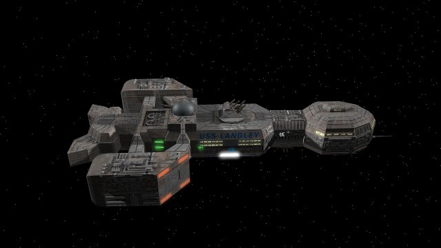 uss langleyhip 3D Model .c4d .max .obj .3ds .fbx .stl .blend 