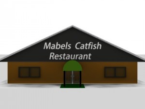 catfish restaurant Modèle 3D