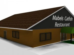 restaurante de bagre Modelo 3D