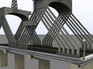 utility bridge 3Dモデル