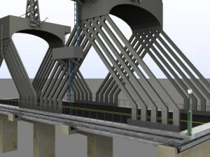 ponte utilit&aacute;ria Modelo 3D