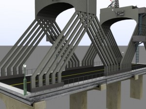 utility bridge 3Dモデル