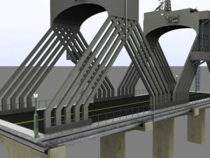ponte utilit&aacute;ria Modelo 3D