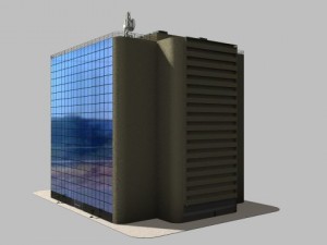 simple office building Modèle 3D