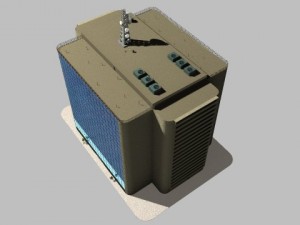 simple office building Modello 3D