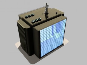 simple office building Modello 3D