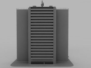 simple office building Modello 3D
