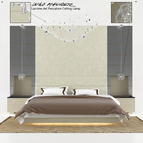 classic bed and leather bedisde Modèle 3D .c4d .max .obj .3ds .fbx .stl .blend 