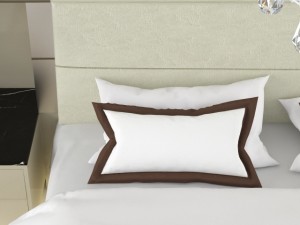 classic bed and leather bedisde Modèle 3D