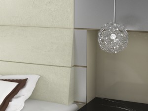 classic bed and leather bedisde Modèle 3D