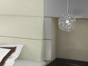 classic bed and leather bedisde 3D Model
