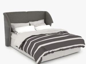 klasyczne ł&oacute;żko domowe tepe Model 3D