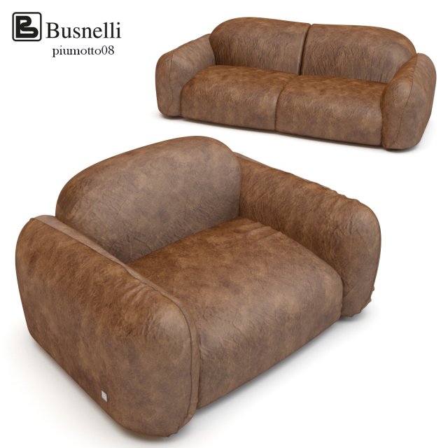 busnelli piumotto08 Modelo 3D .c4d .max .obj .3ds .fbx .stl .blend