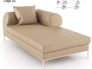 busnelli deja vu long chair Model 3D