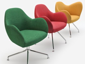 bla station wilmer chair set Model 3D