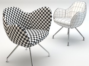 bla station wilmer chair set Modelo 3D