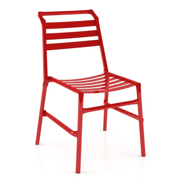 straw o35 modern metal chair 3D Model .c4d .max .obj .3ds .fbx .stl .blend