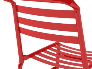 straw o35 modern metal chair Model 3D