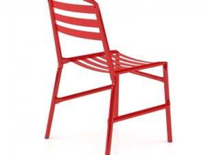 straw o35 modern metal chair Model 3D