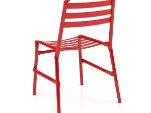 straw o35 modern metal chair Model 3D