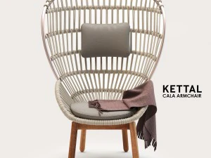 케탈 칼라 안락의자 3D 모델