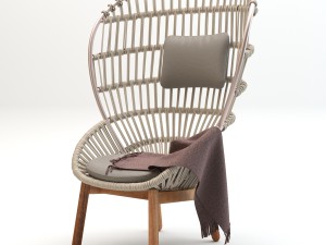 kettal cala armchair Modelo 3D