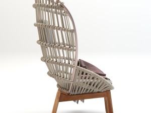 kettal cala armchair Modelo 3D