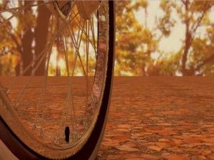 hd  1950 american  bike wheel 3D Model