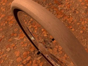 hd  1950 american  bike wheel 3D Model
