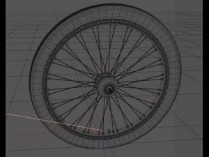 hd  1950 american  bike wheel 3D Модель