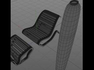 lounge area v 15 modern furniture 3D Модель