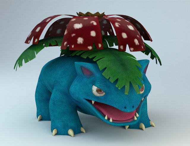 venasaur pokemon Model 3D .c4d .max .obj .3ds .fbx .stl .blend 