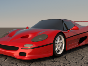 ferrari f50 3D मॉडल