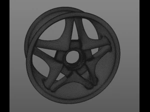 ferrari f50 original wheel disk 3D Model