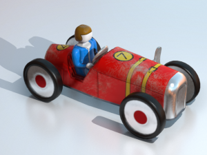 metal toy car Modelo 3D