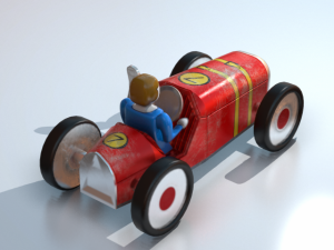 metal toy car Modelo 3D