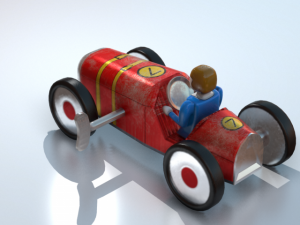 metal toy car Modelo 3D
