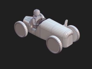 metal toy car Modelo 3D