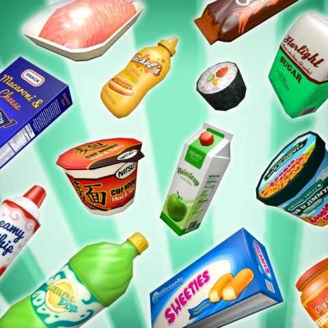 supermarket gluttony pack 3D मॉडल .c4d .max .obj .3ds .fbx .stl .blend 