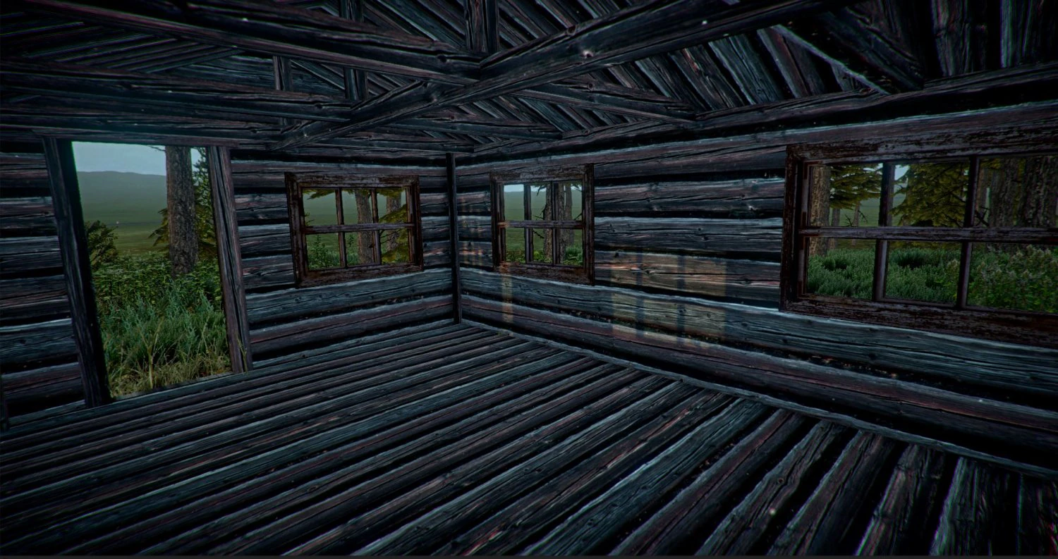 forest cabin 3D Model .c4d .max .obj .3ds .fbx .stl .blend 