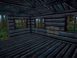 forest cabin Modèle 3D