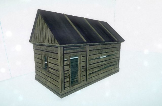 little forest cabin 3D 모델 .c4d .max .obj .3ds .fbx .stl .blend 