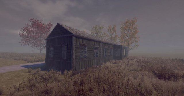 wooden village house 3D Model .c4d .max .obj .3ds .fbx .stl .blend 