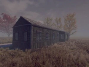 casa di villaggio in legno Modello 3D