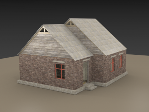 old house low poly 3D Model